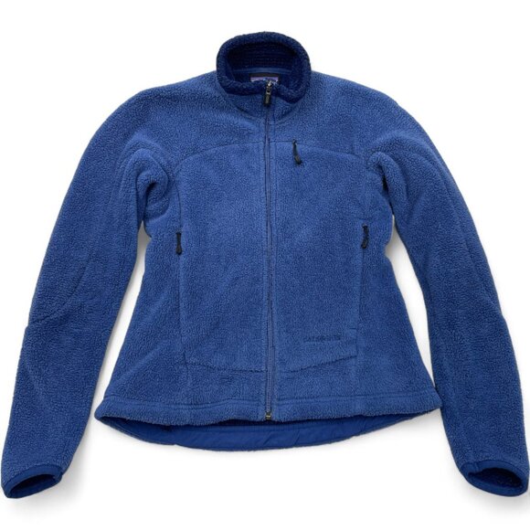 Patagonia Fleece Blue Regulator Polartec USA Made  Zip Sweater Jacket Women's XS - Picture 2 of 10